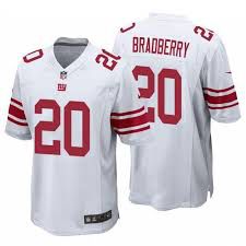 Men New York Giants #20 James Bradberry Nike White Game Player NFL Jersey